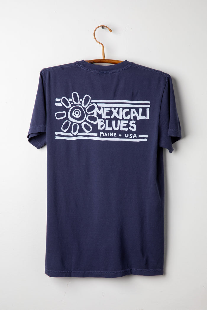 Navy Maine License Plate T Shirt