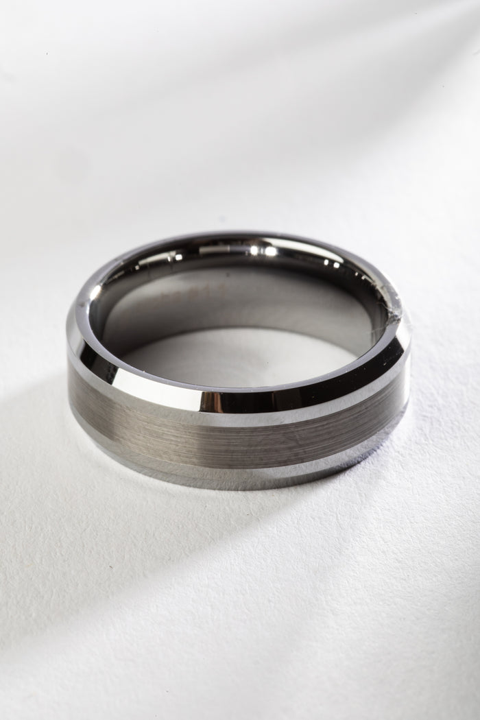 Mexicali Tungsten Ring in Silver