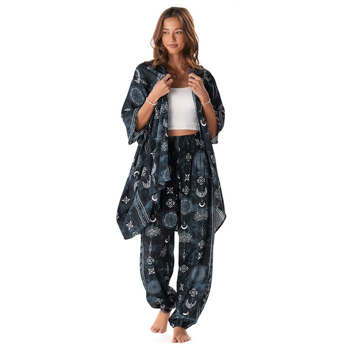 Midnight Lotus Moon Lounge Set, front