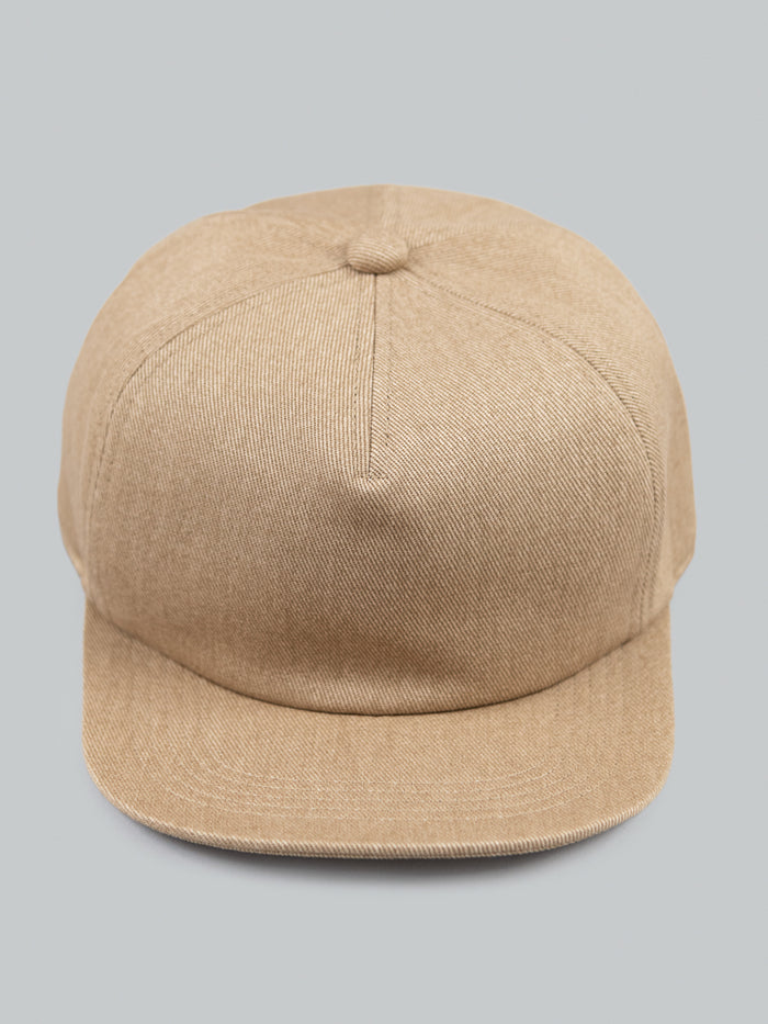 mighty shine flip cap c twill beige front