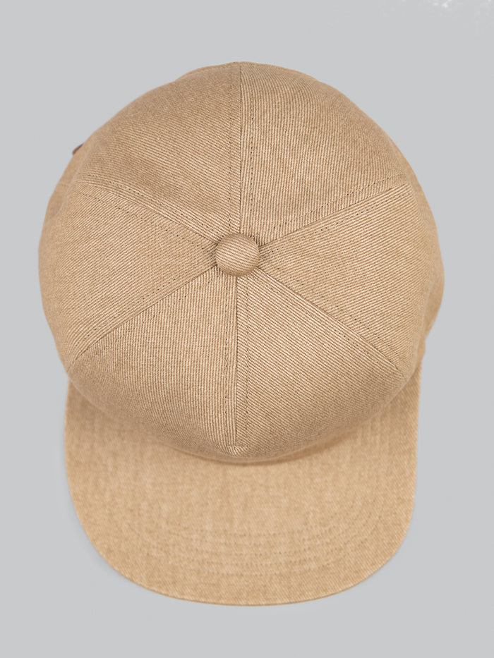 mighty shine flip cap c twill beige six panel
