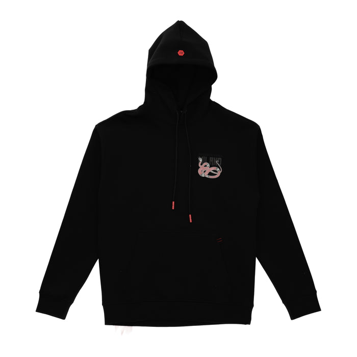 Milano Snake Pullover Hoodie Black