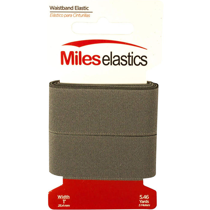 Miles Elastic Waistband Elastic 1/2" (12,7 mm) by 5,46 Yards (5 Meter) – Several Colors
