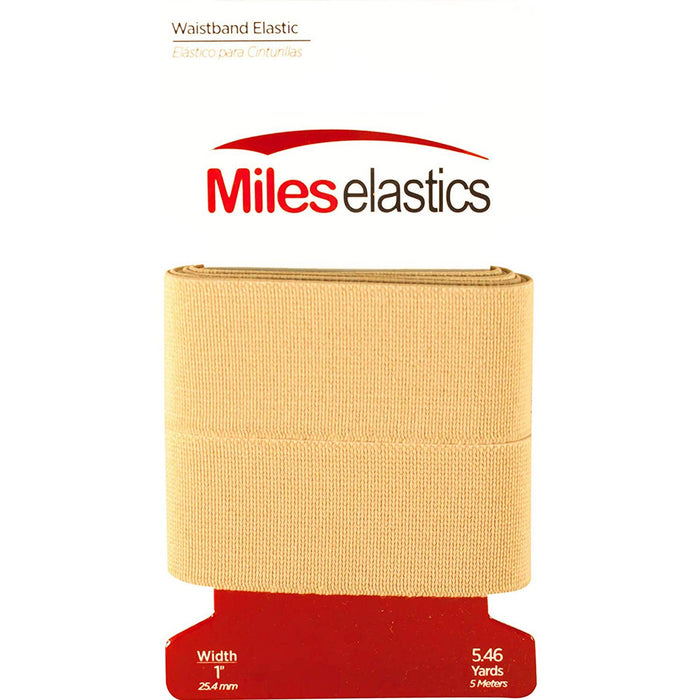 Miles Elastic Waistband Elastic 1/2" (12,7 mm) by 5,46 Yards (5 Meter) – Several Colors