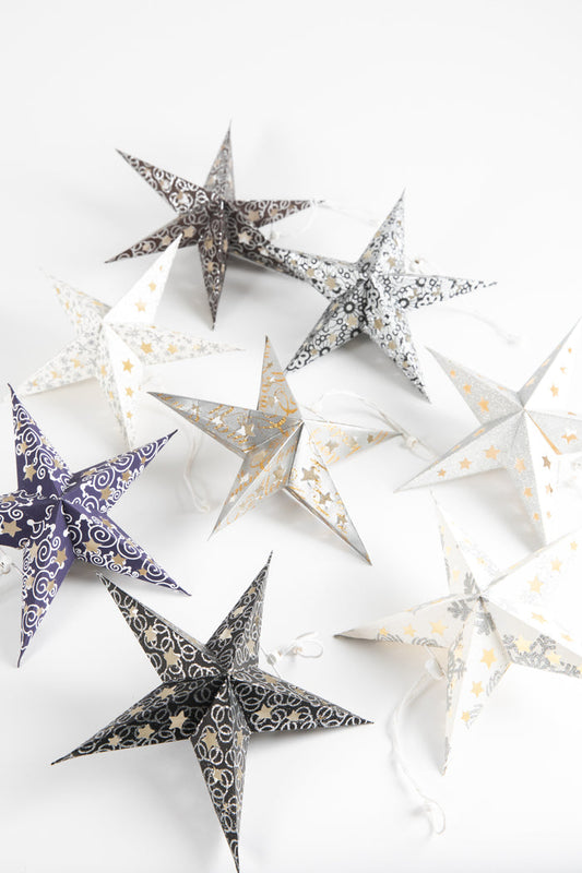 Black and white party star pack
