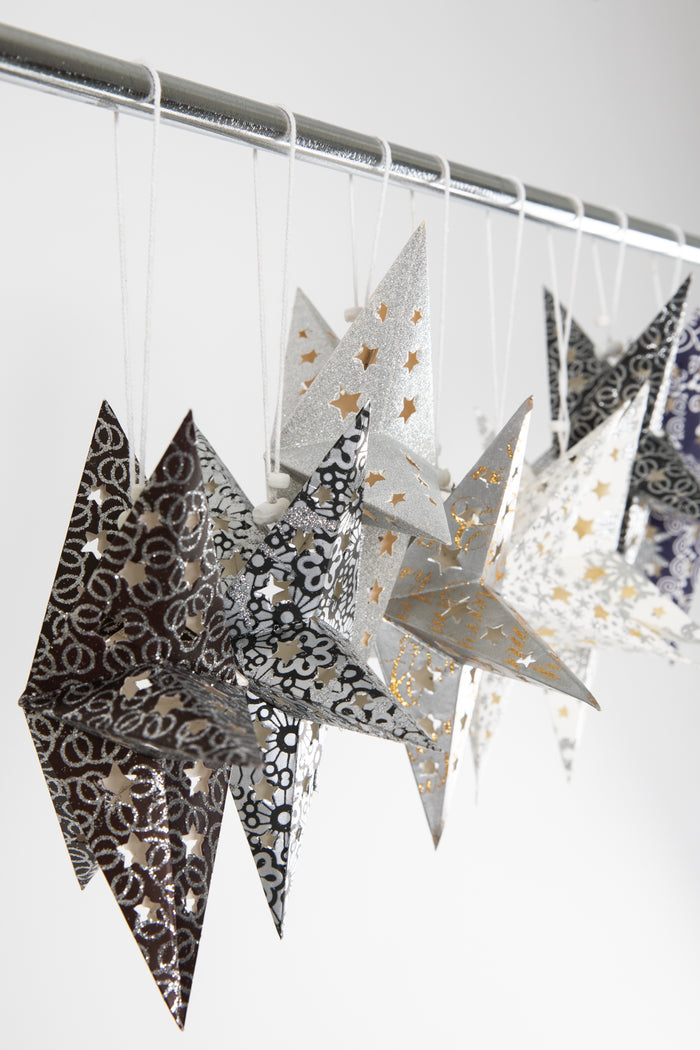 Black and white party star pack