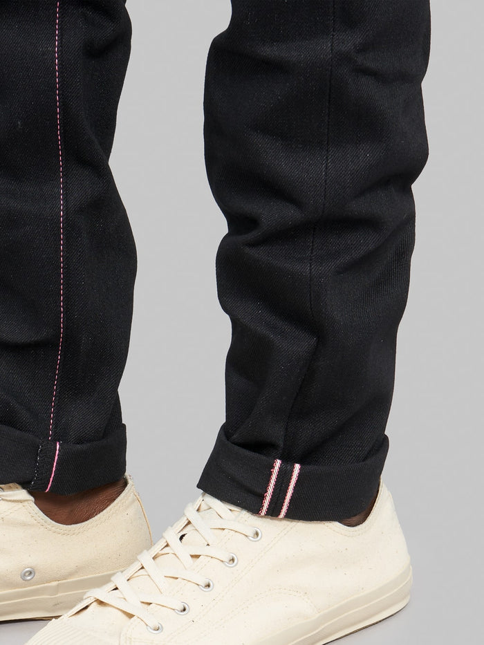 Momotaro 0306B Black x Black Tight Tapered Jeans  selvedge id