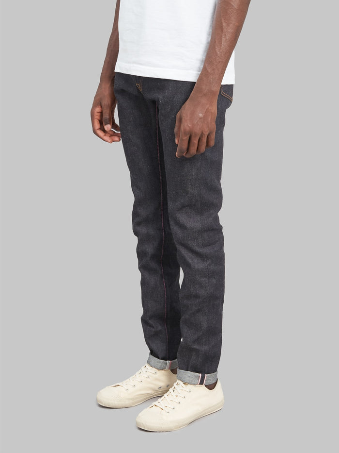Momotaro 0405 12 going to batle 12oz high Tapered Jeans side look