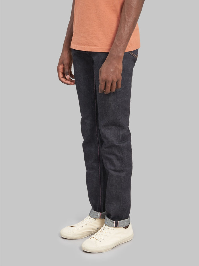Momotaro 0605 12oz Natural Tapered Jeans side fit