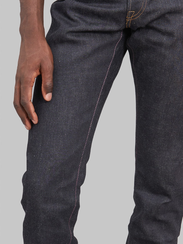 Momotaro 0605 12oz Natural Tapered Jeans inseam