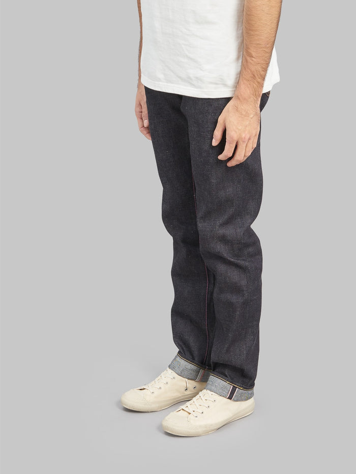 momotaro 0605 13 indigo jeans natural tapered 13oz side fit