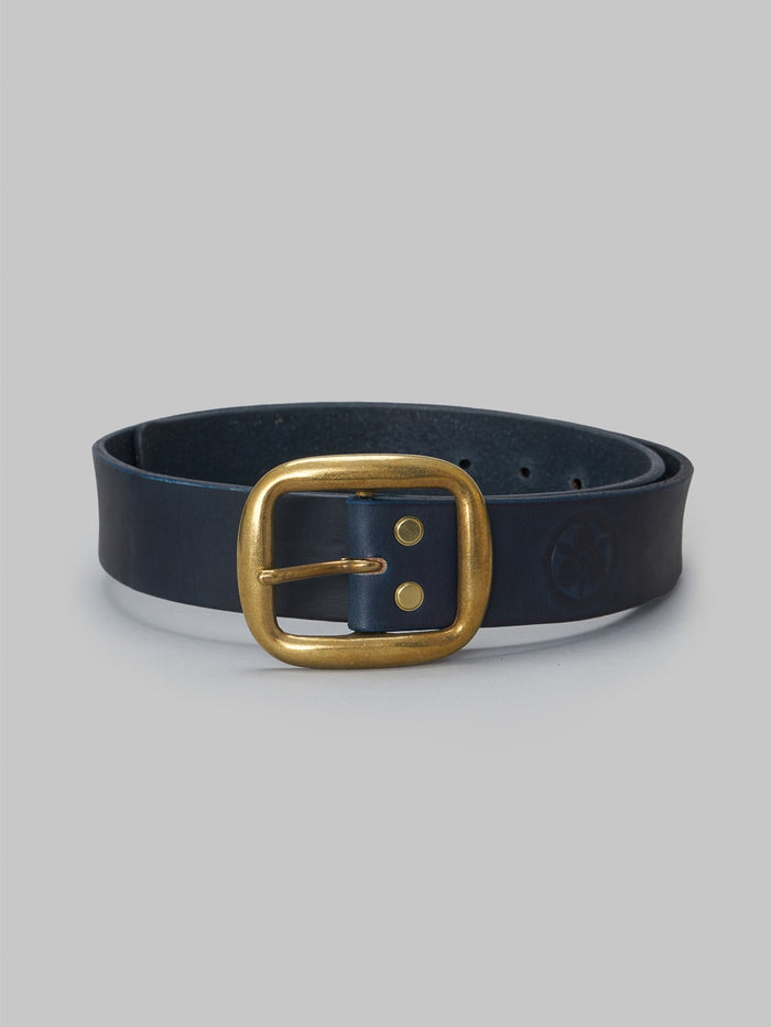 Momotaro AS 58 Natural Indigo Dye Bens Leather Belt japan made