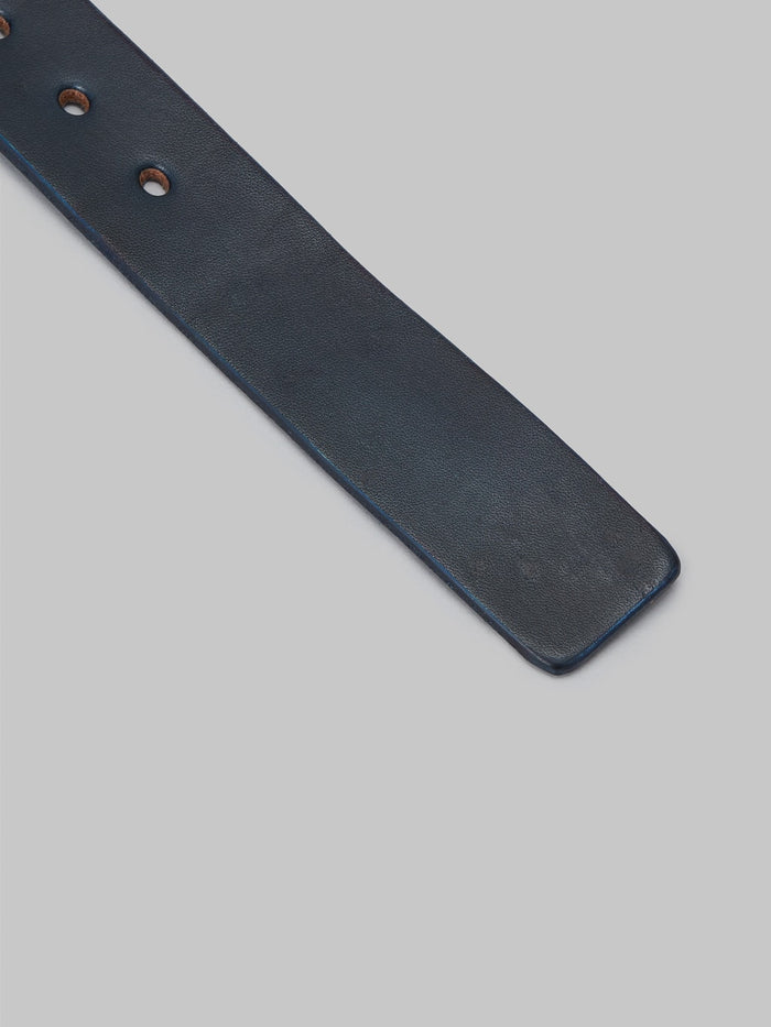 Momotaro AS 58 Natural Indigo Dye Bens Leather Belt cowhide