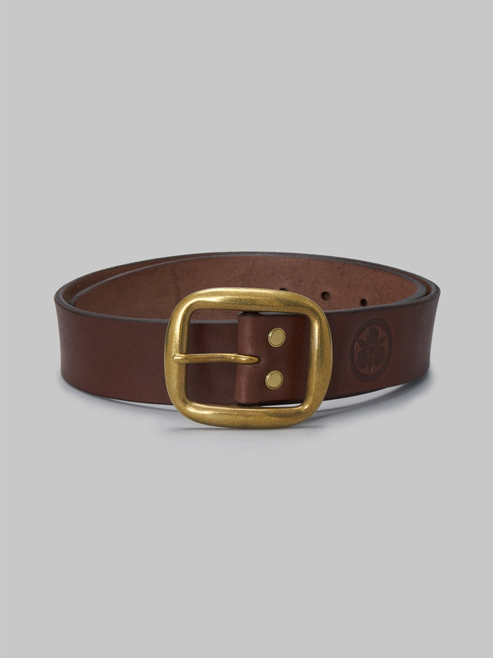 Momotaro AS 58 brown dye Bens Leather Belt japan made