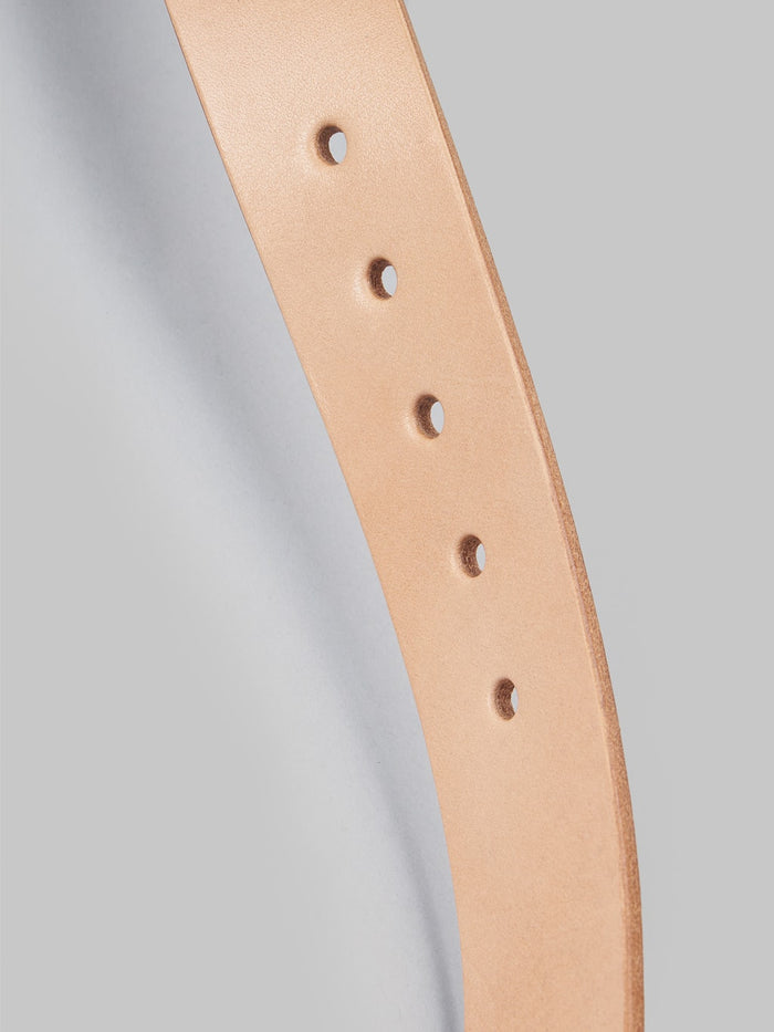 Momotaro AS 58 natural Bens Leather Belt holes