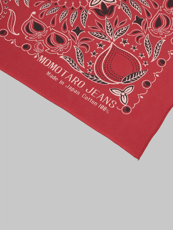 Momotaro AS 60 Original Bandana red made in japan