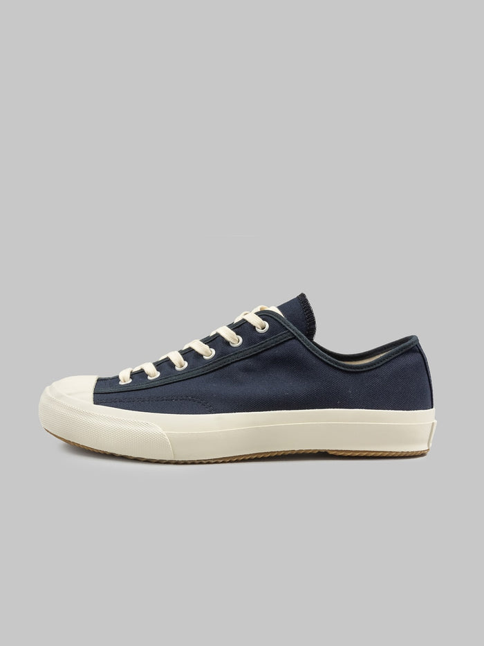 Moonstar gym classic deep navy vulcanized sneakers cratftsmanship
