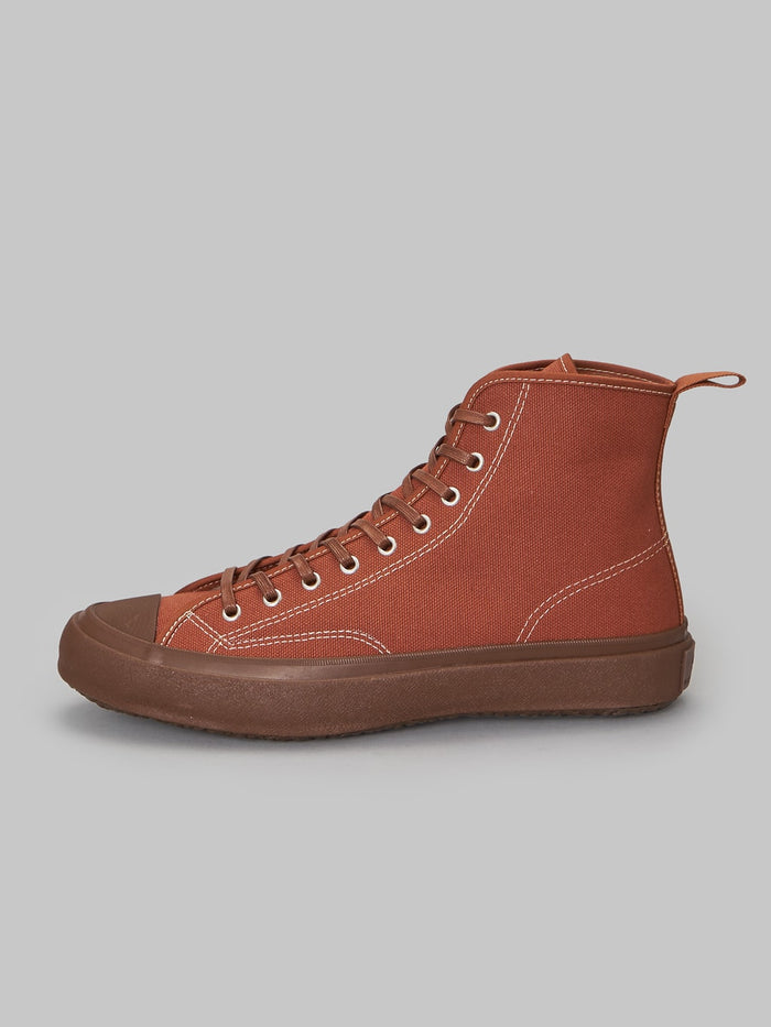 moonstar hi basket fine vulcanized brown sneakers