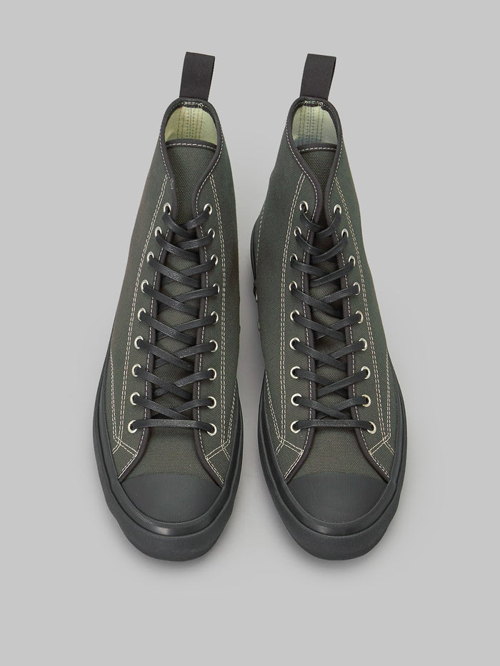 Moonstar Hi Basket Vulcanized  Rubber Charcoal Sneakers up view