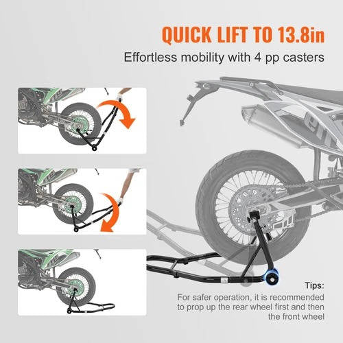 Motorcycle Front & Rear Stand Lift 850 lbs