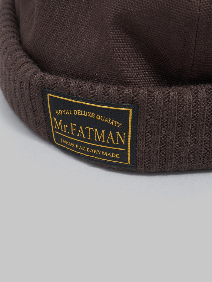 Mr Fatman OX Fisherman Cap brown logo
