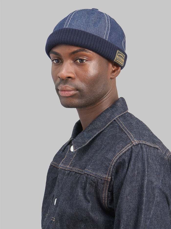 Mr Fatman OX Fisherman Cap indigo style