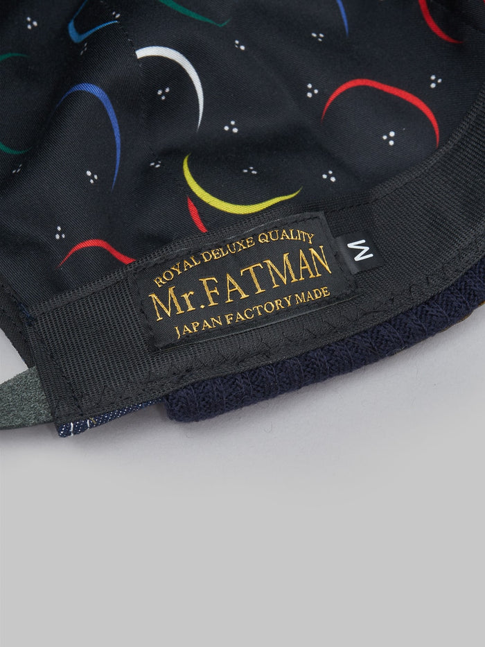 Mr Fatman OX Fisherman Cap indigo interior