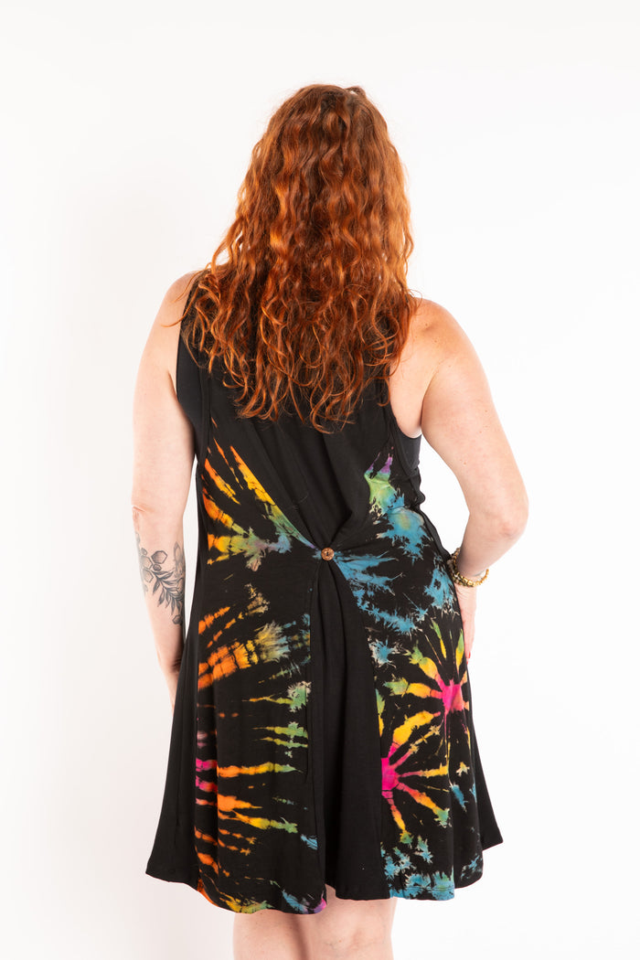 Mudmee Tie Dye Panel Tank Dress