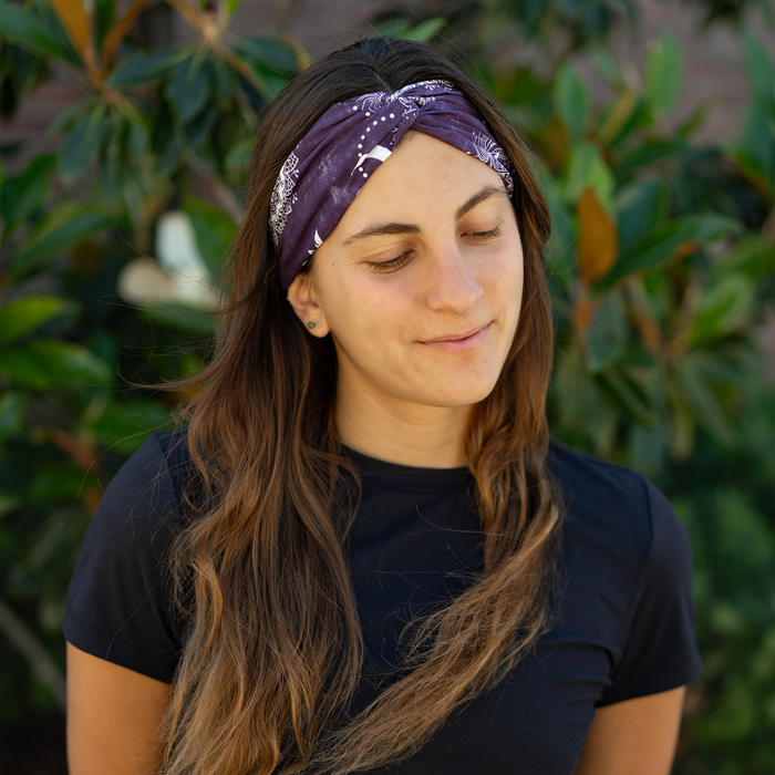 Mystic Indigo Headband Bundle, worn front