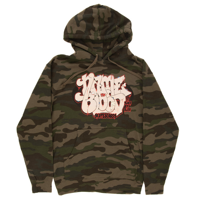 Name In Blood - 10 Year Graff Hoodie (Camo)*SALE
