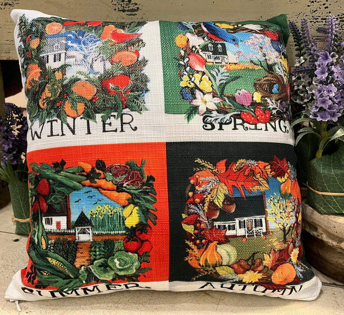 NANCY THOMAS PILLOWS - Colonial Williamsburg Seasons - Four Seasons