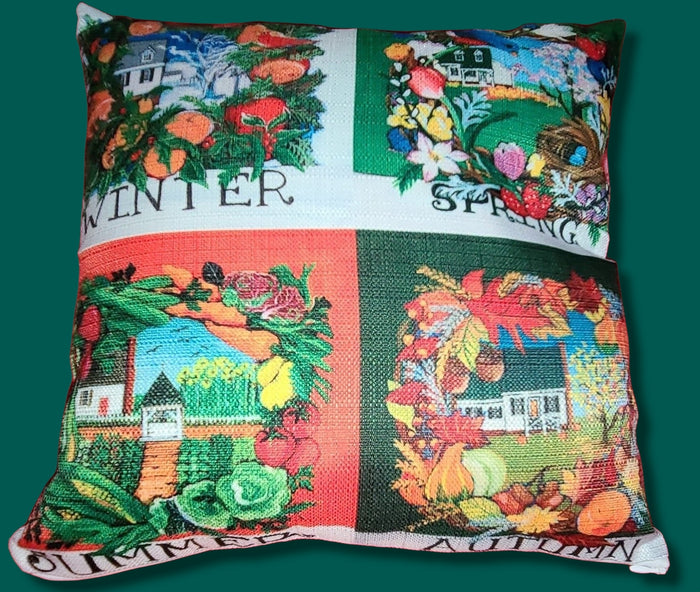NANCY THOMAS PILLOWS - Colonial Williamsburg Seasons - Four Seasons