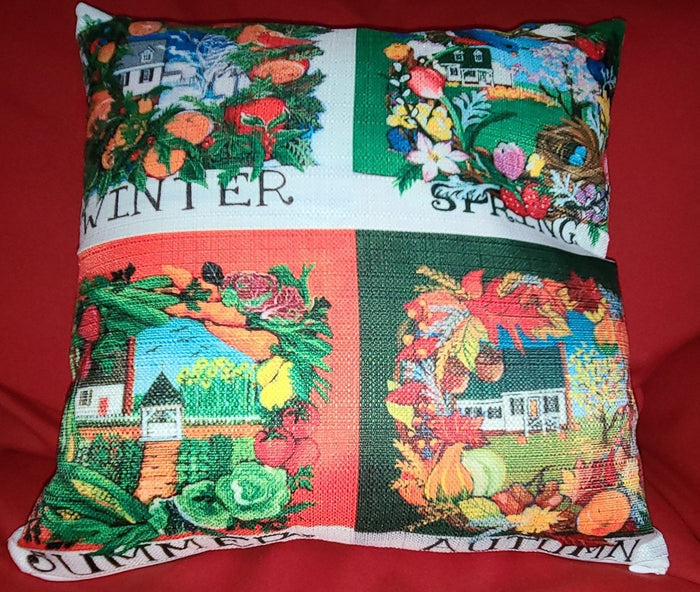 NANCY THOMAS PILLOWS - Colonial Williamsburg Seasons - Four Seasons