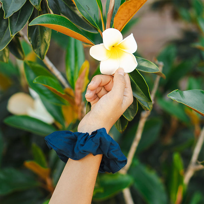 Neutral Scrunchie Pack of 3, on wrist