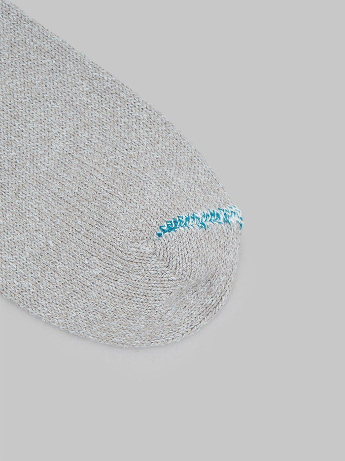 Nishiguchi Kutsushita Silk Cotton Socks Light Grey Toe