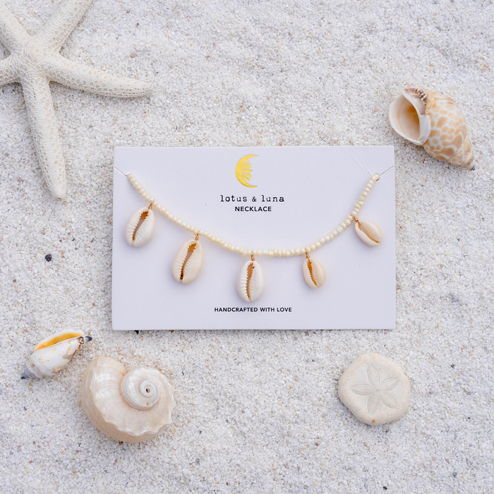 Oceans Treasure Island Girl Necklace, on brand card