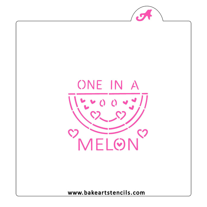 One in a Melon PYO Cookie Stencil bakeartstencil