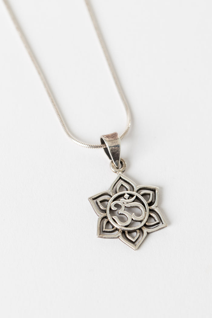 One of a Kind Sterling Silver Ohm Pendant P140
