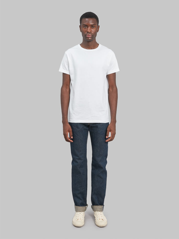ONI Denim 246 Ishikawadai 15oz Neat Straight Jeans model front fit