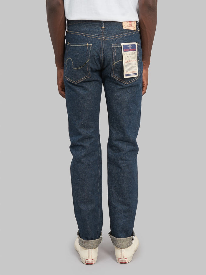ONI Denim 246 Ishikawadai 15oz Neat Straight Jeans back rise