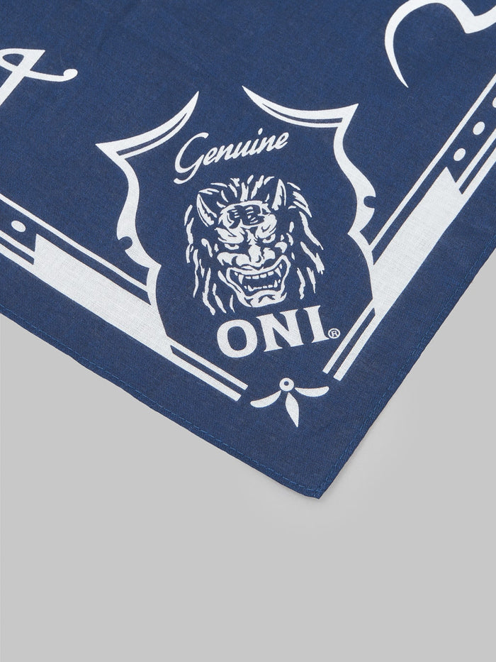 ONI Denim Navy Bandana original pattern