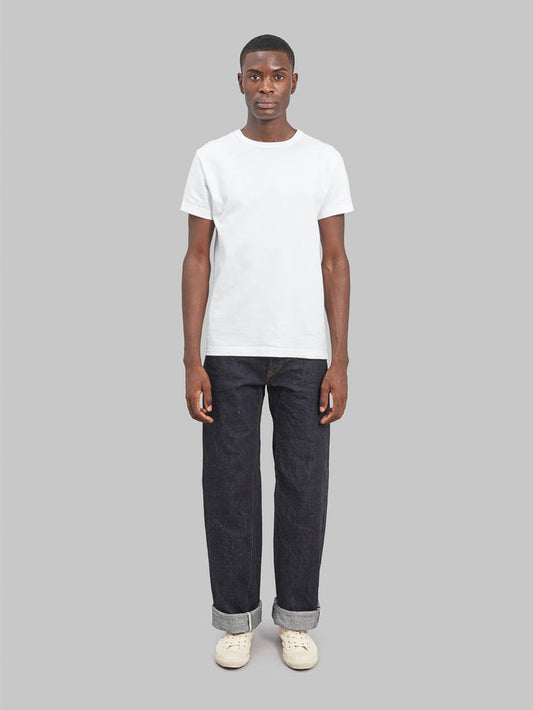 ONI Denim 222 Low Tension Super Wide Straight Jeans model front  fit