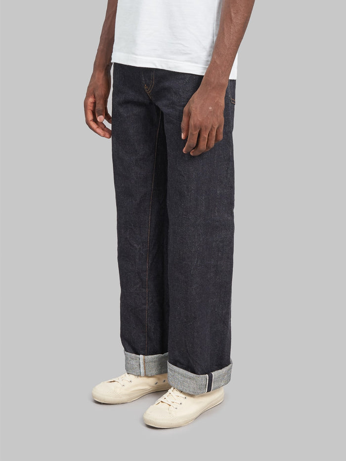 ONI Denim 222 Low Tension Super Wide Straight Jeans side look