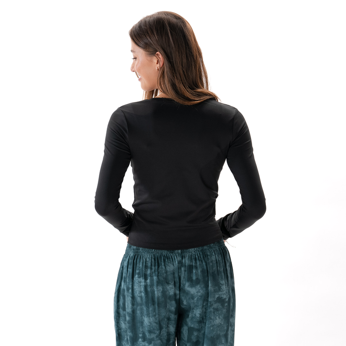 Onyx Hatha Long Sleeve Top, back