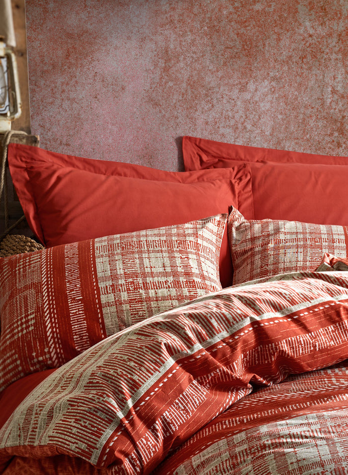 Orange in West Duvet Cover Set |Orange