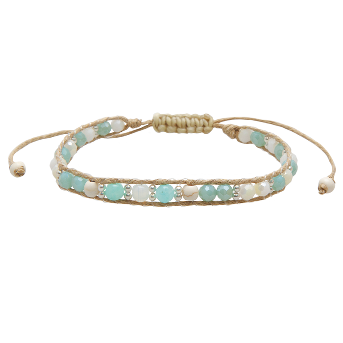 Over the Moon Healing Bracelet, flat lay