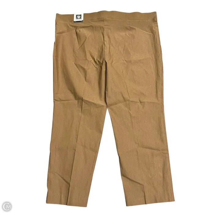 Pants Dress By Anne Klein In Tan, Size: 18