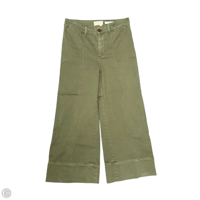 Pants Wide Leg By Anthropologie In Green, Size: 2