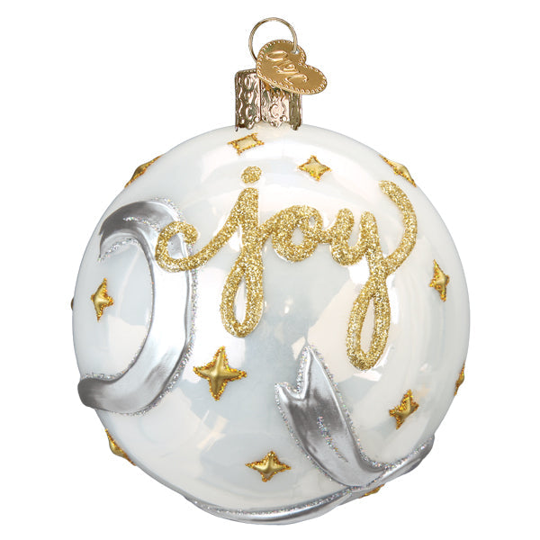 Peace and Joy Round Ornament