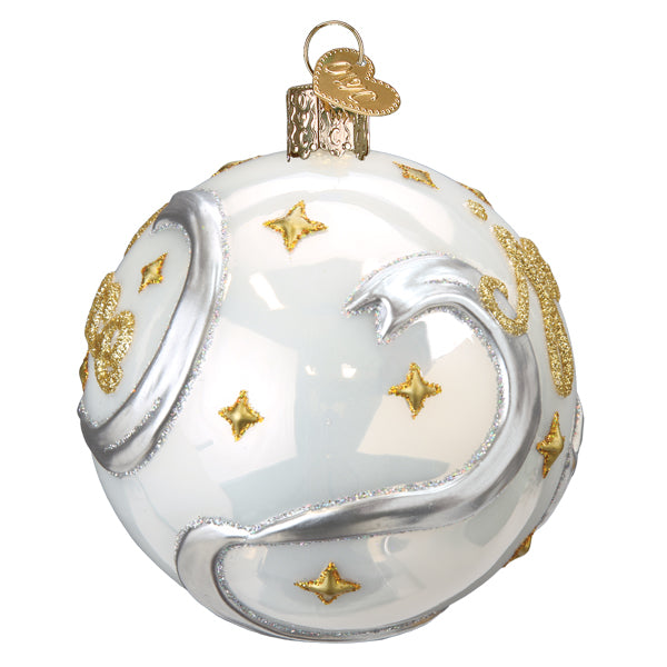 Peace and Joy Round Ornament